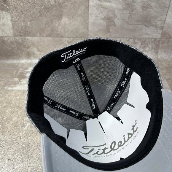 Titleist Tour Sports Mesh Grey White Fitted Golf Hat/Cap Pick Your Size! - Picture 12 of 12